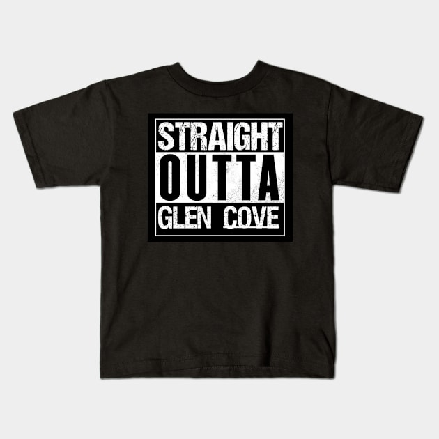 Straight Outta Glen Cove Kids T-Shirt by swagmaven